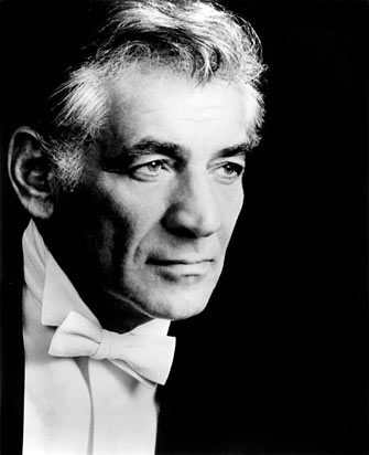 foto leonard bernstein direttore profilo