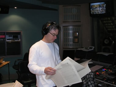 Il compositore Marco Beltrami negli studi di Abbey Road