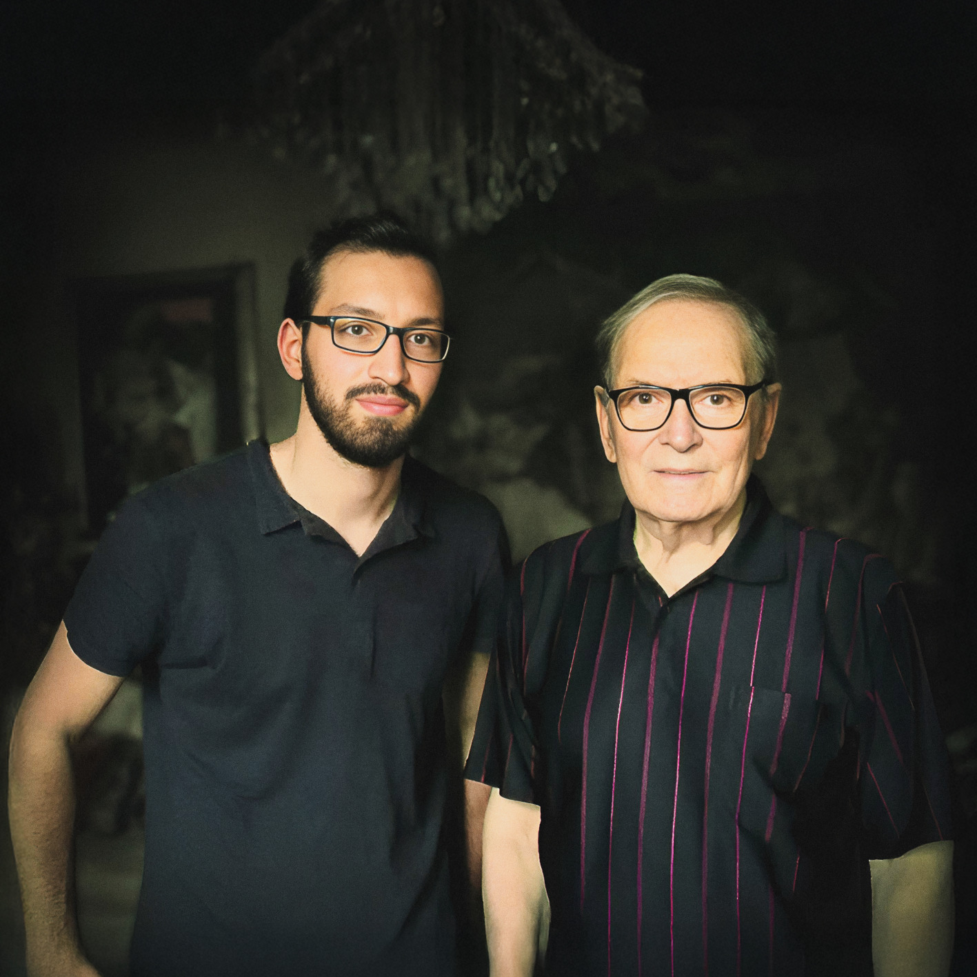 Alessandro De Rosa e Ennio Morricone pic