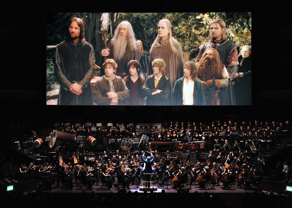 Un altro momento del film-concerto di The Fellowship of the Ring