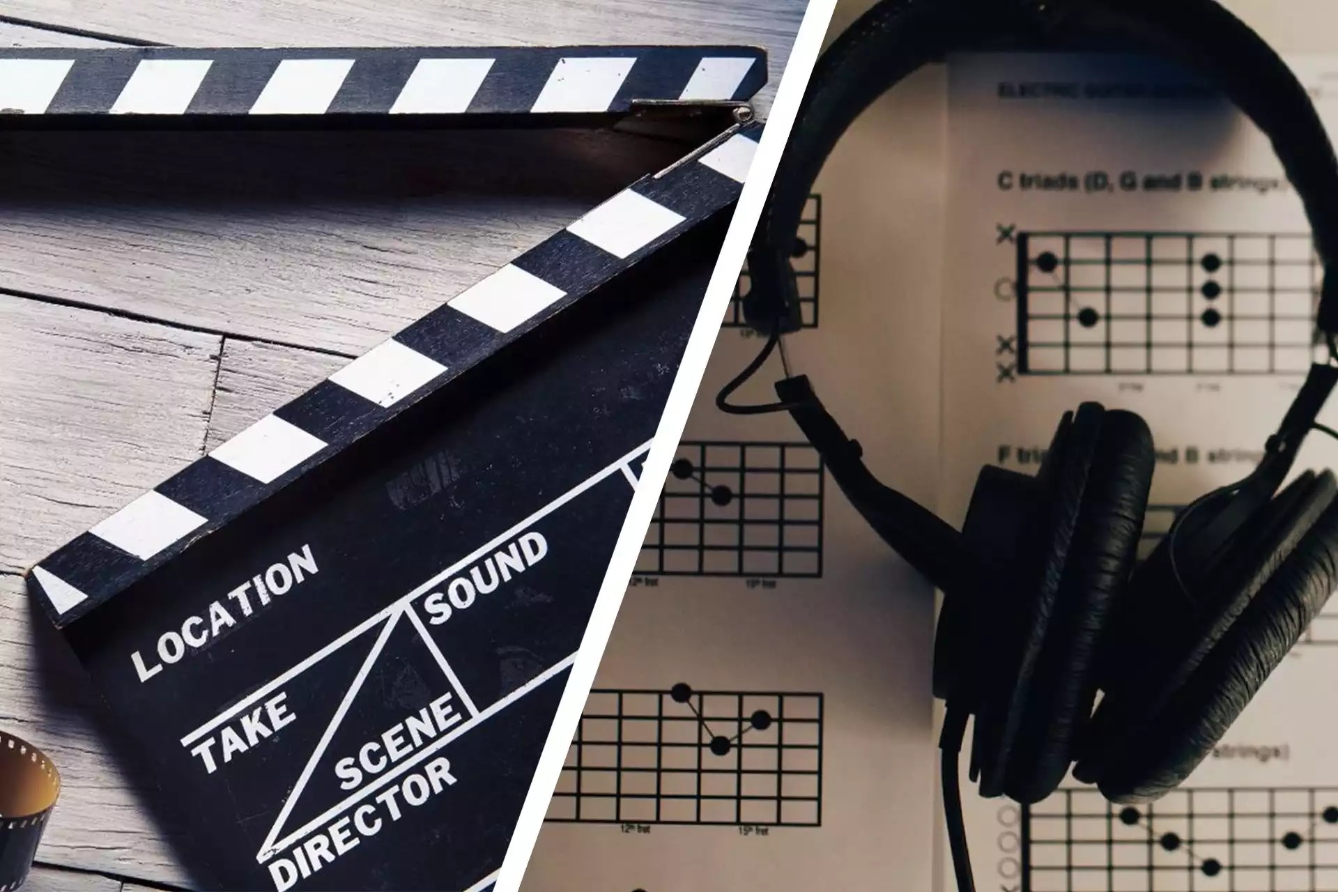 foto ciak cuffie film music