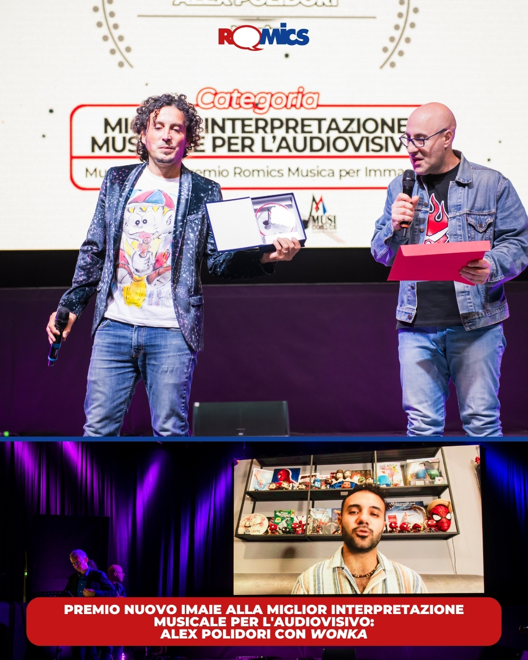 foto musicomics premio wonka interpretazione