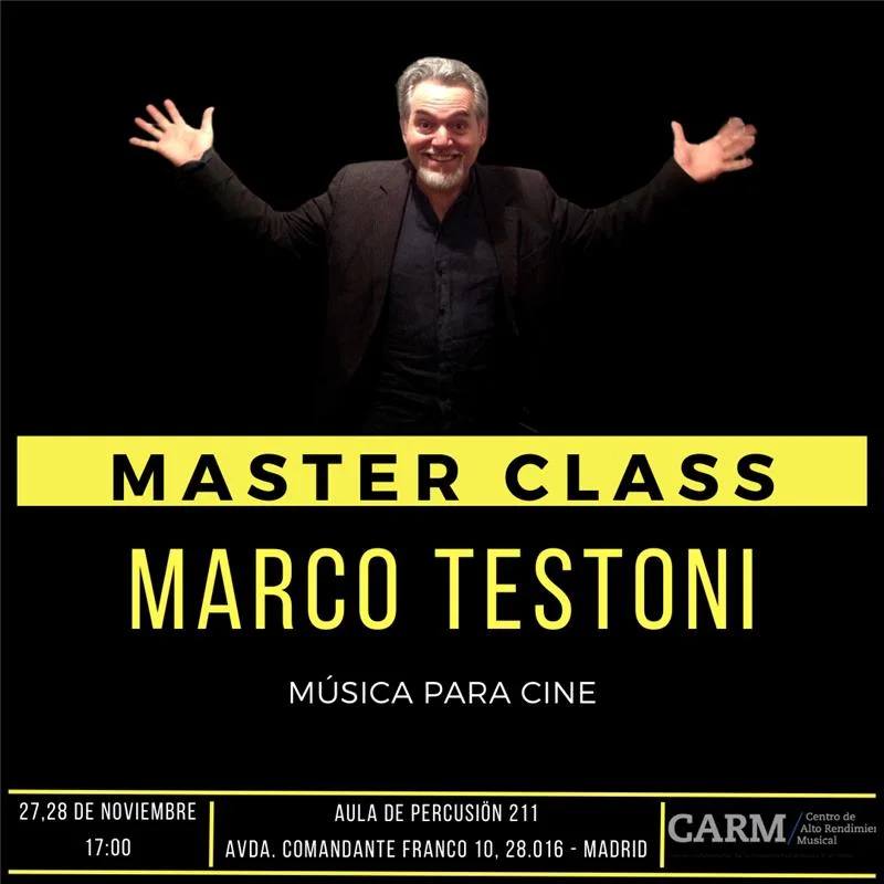 locandina marco testoni madrid masterclass