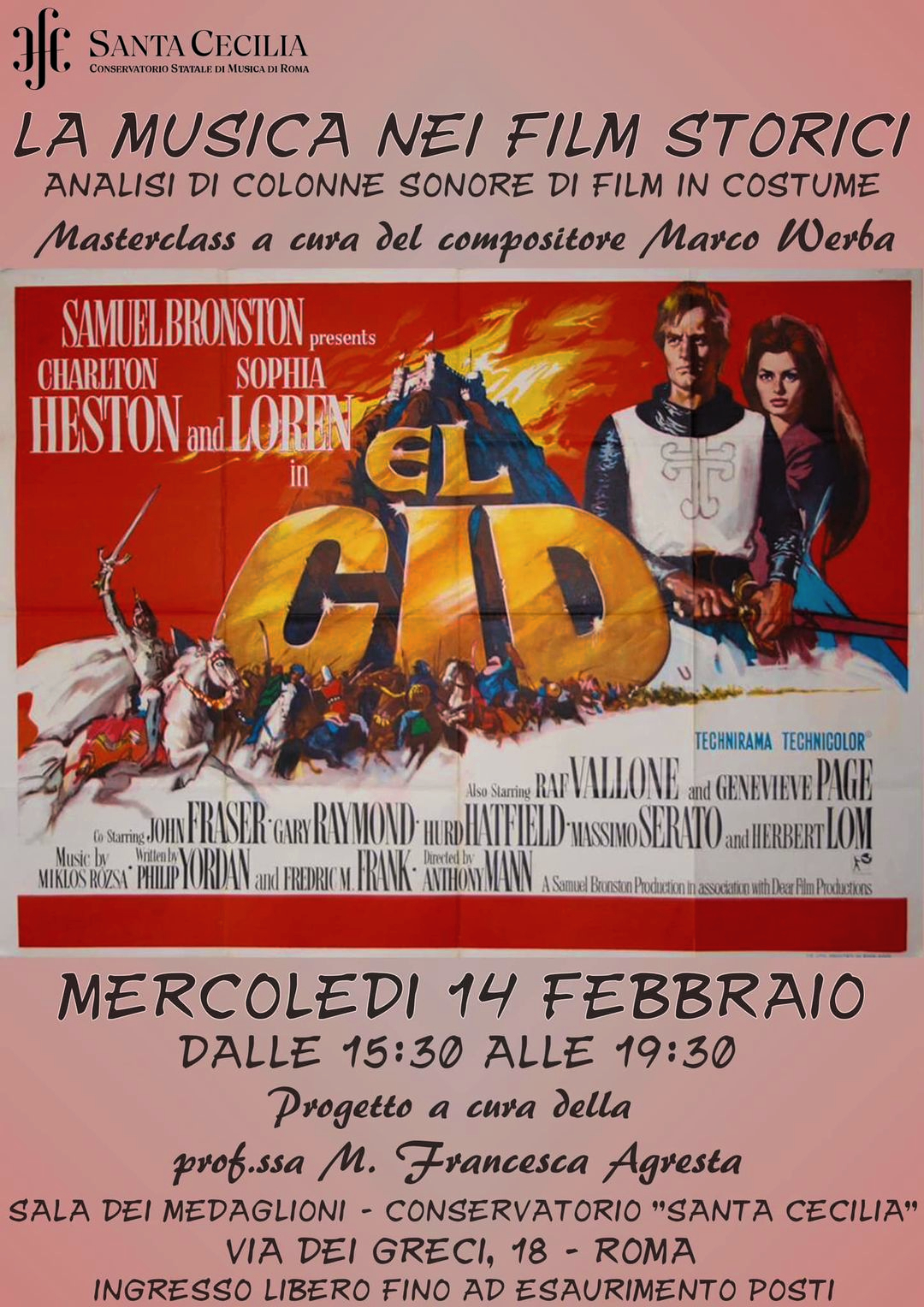 locandina musica nei film storici werba cecilia