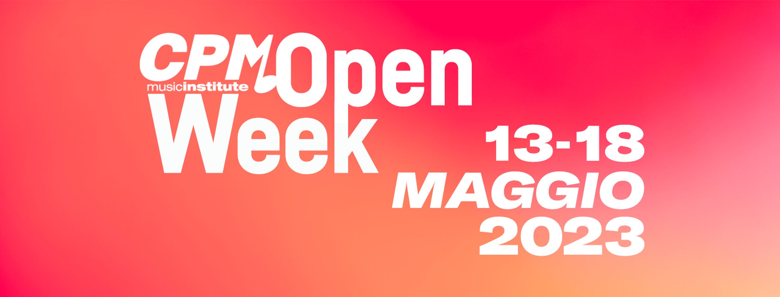 locandina open week cpm 2023 2