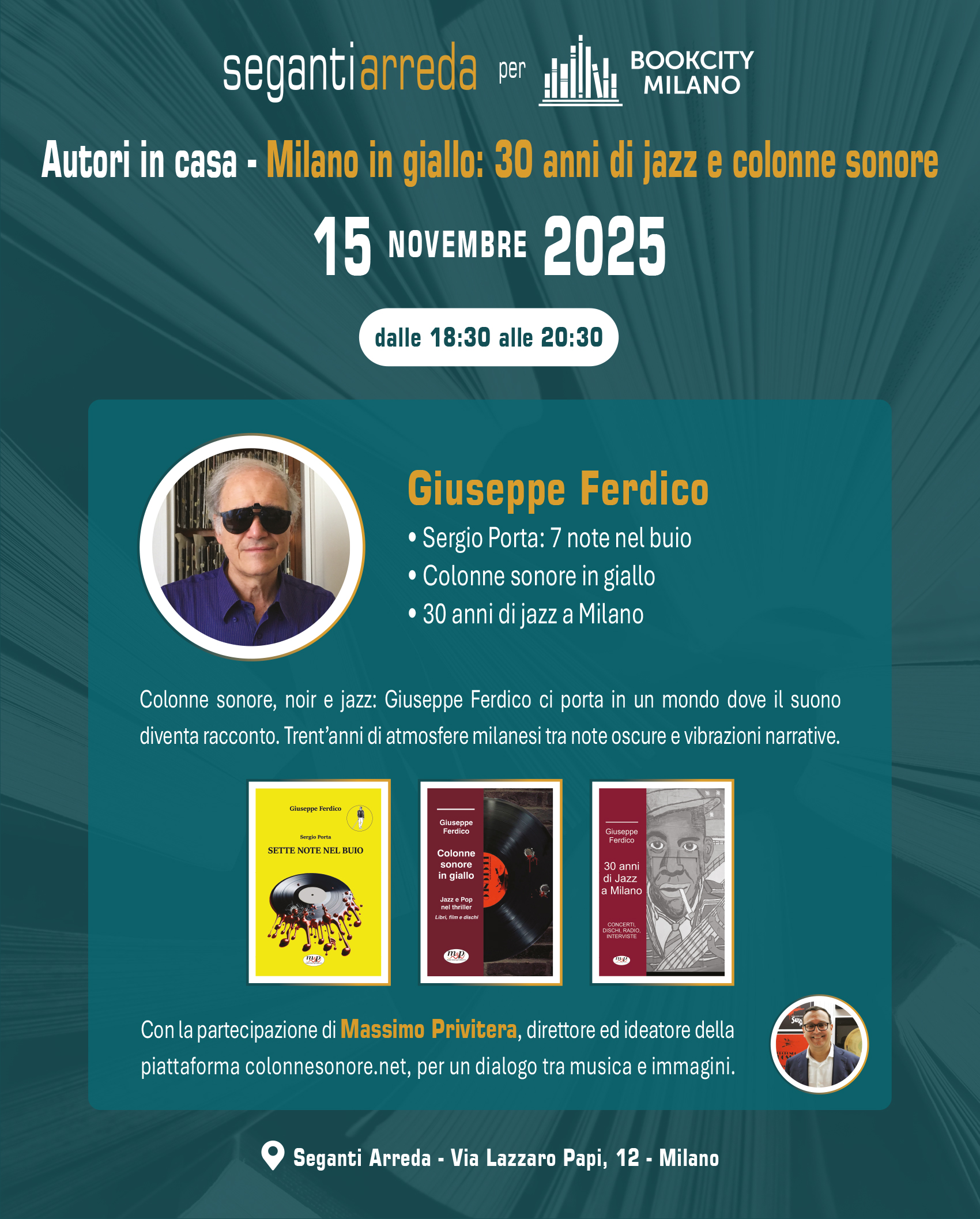 ColonneSonore.Net locandina presentazione ferdico book city milano 2025