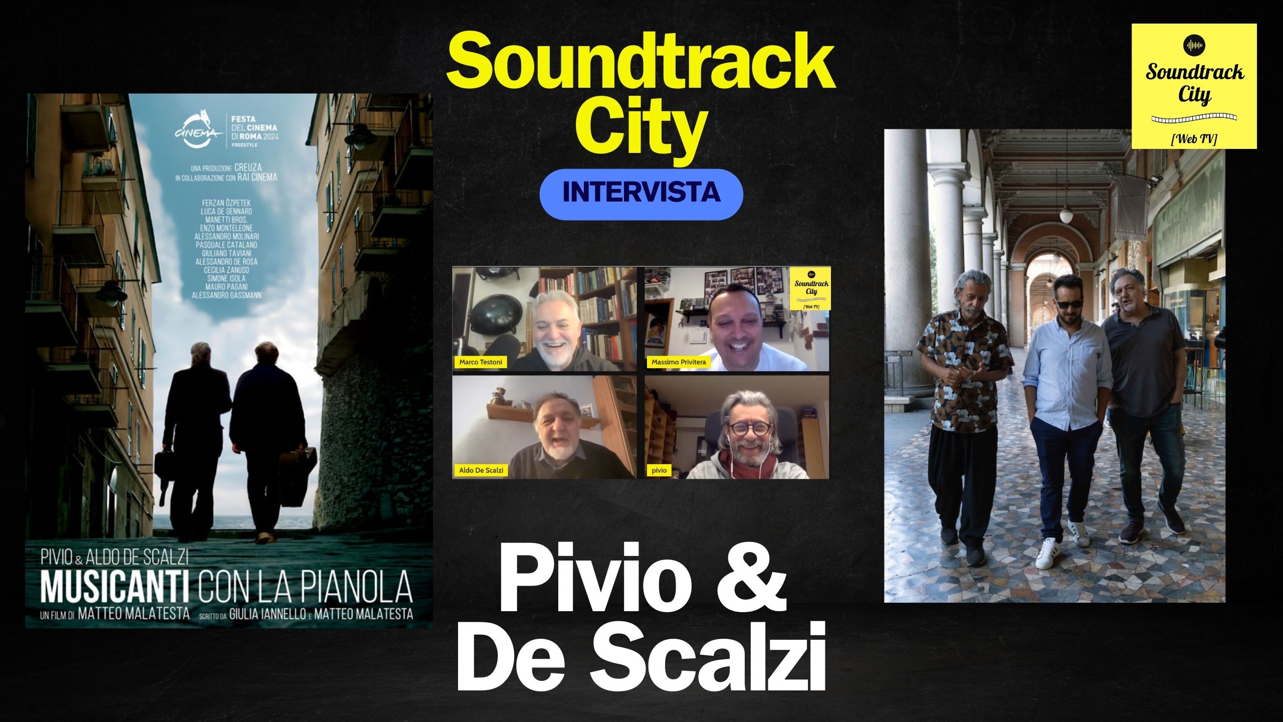 locandina soundtrack city musicanti con la pianola