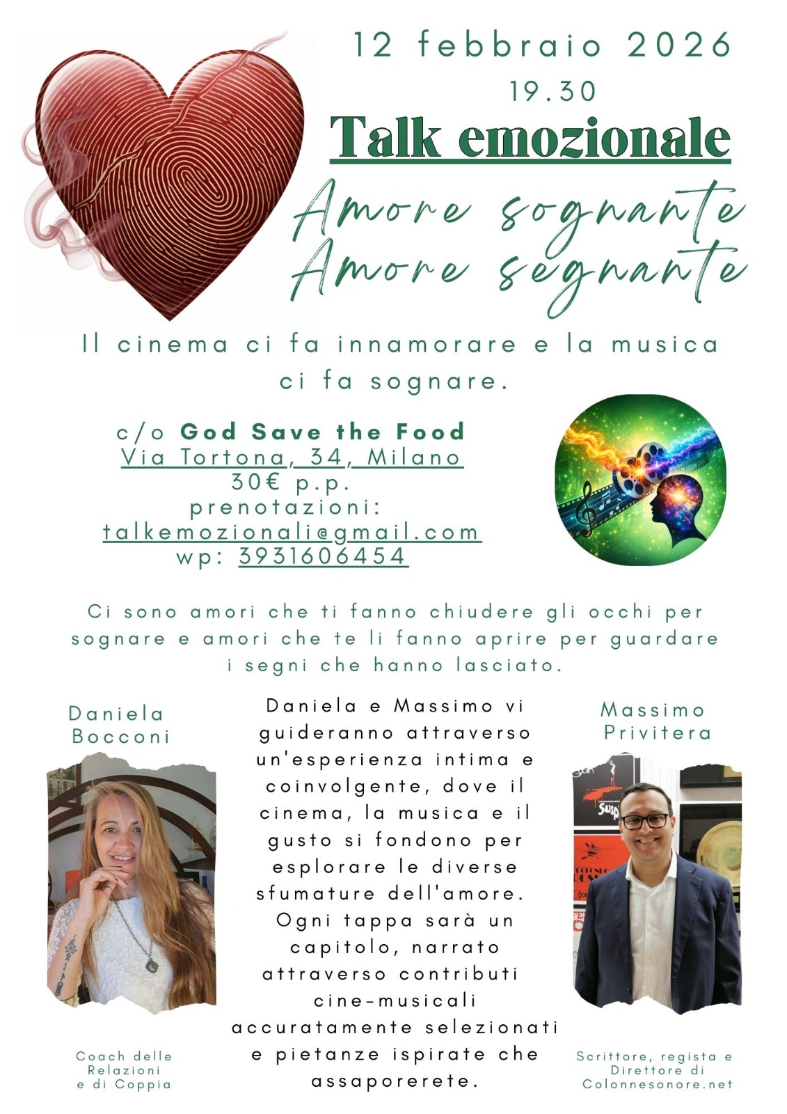 locandina talk god save the food