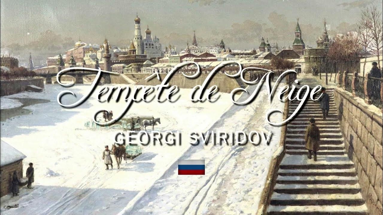 locandina tempesta di neve sviridov