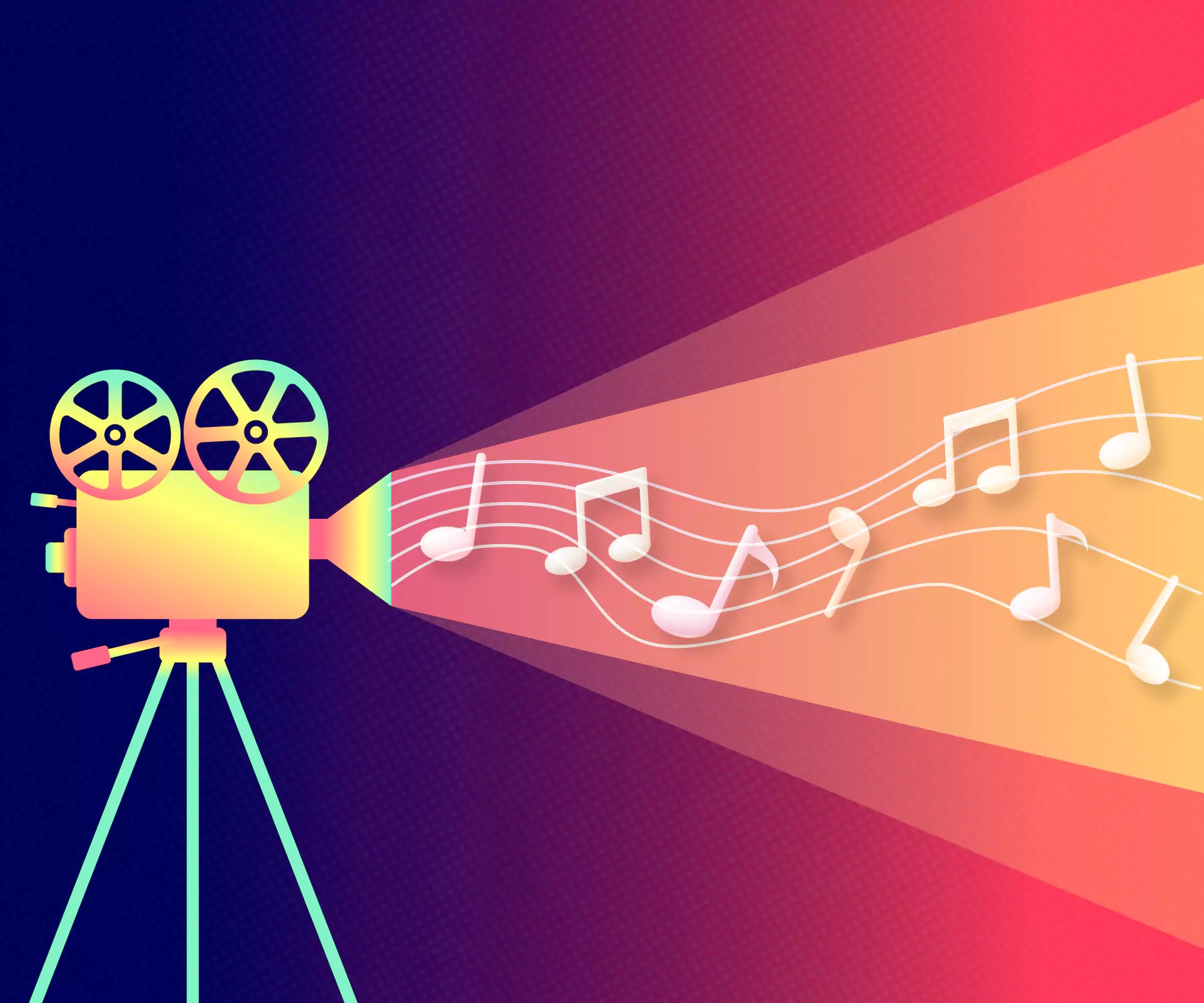 logo film music rainbow