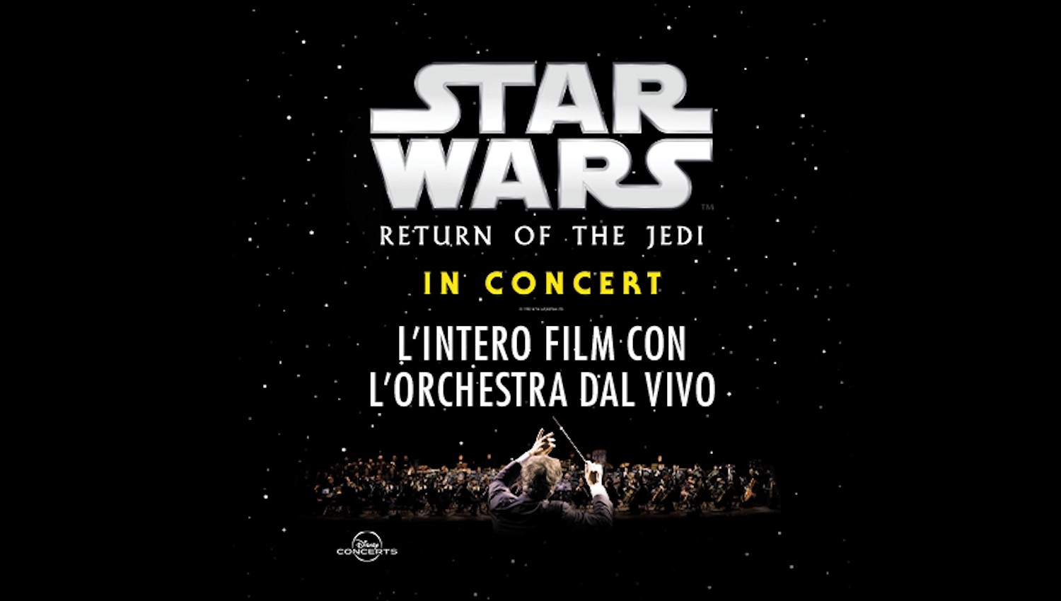 locandina il ritorno dello jedi cineconcerto milano