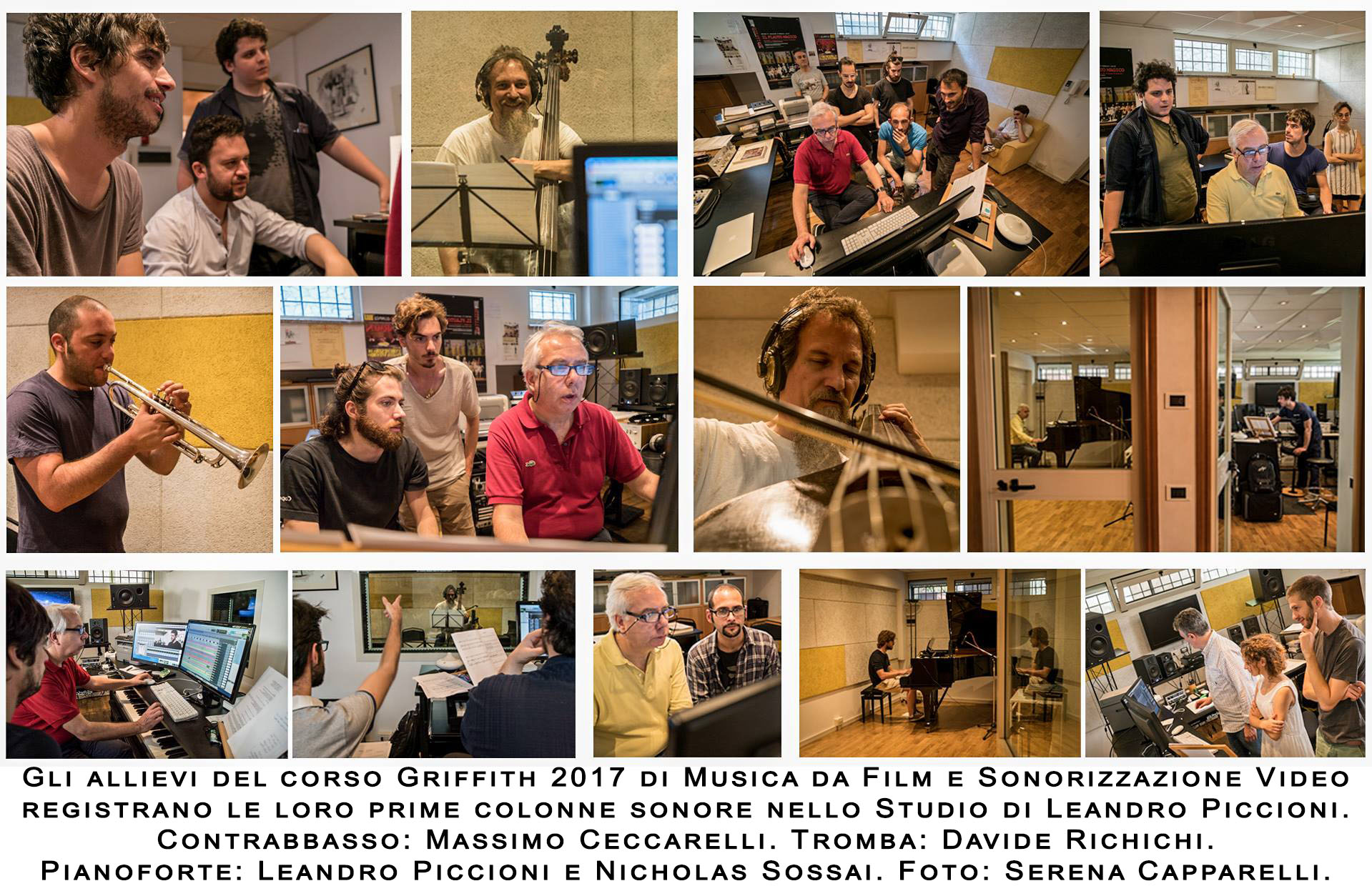 Corso Griffith di Musica da Film in Studio con Leandro Piccioni 2017