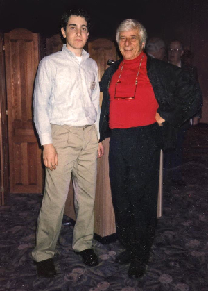 Un giovanissimo Lukas Kendall insieme a Elmer Bernstein nei primi anni '90