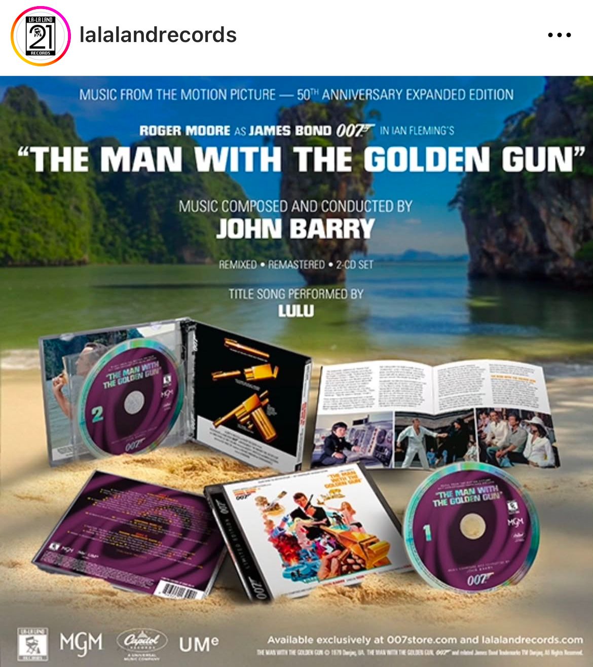 ColonneSonore.Net cover man with the golden gun estesa