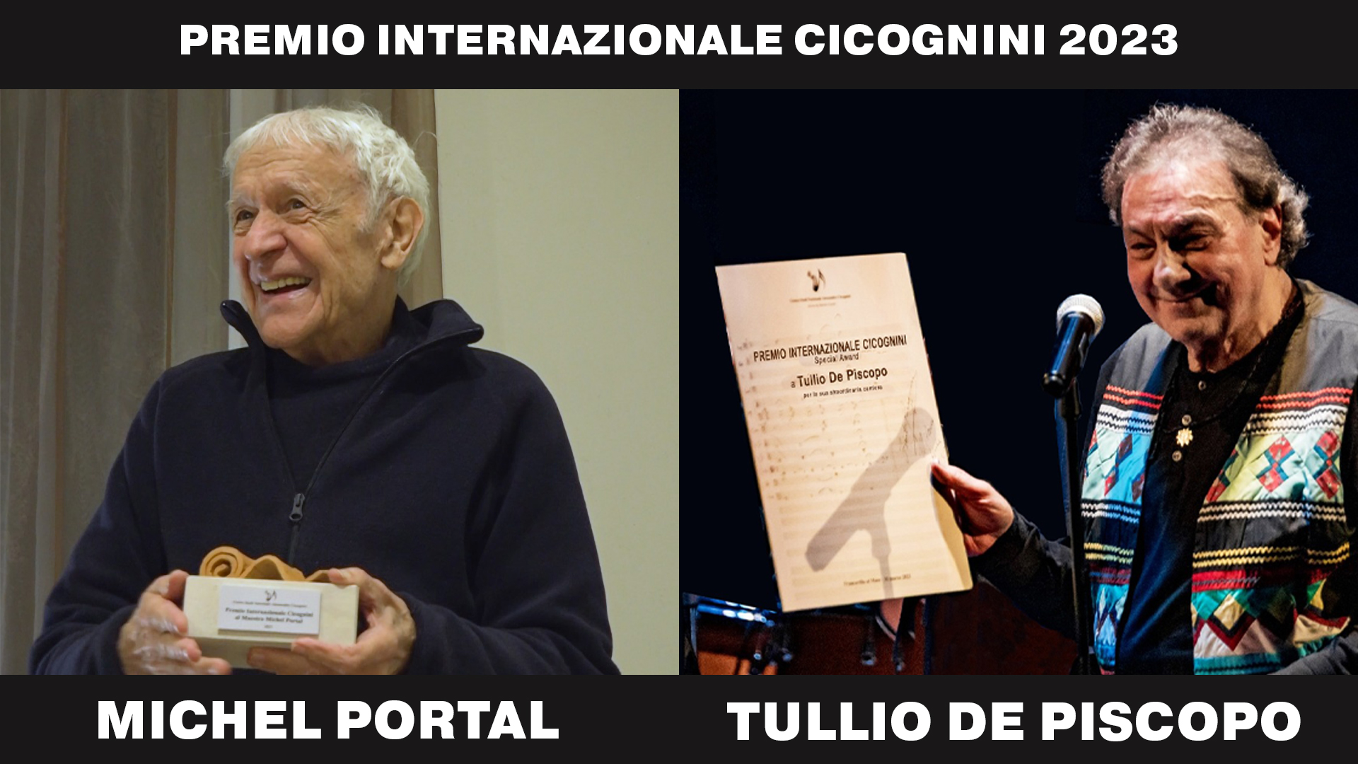 foto michel portal tullio de piscopo premio cicognini 2023