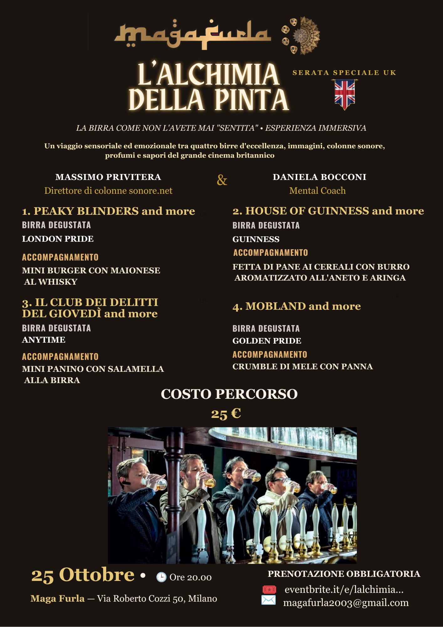 ColonneSonore.Net locandina alchimia della pinta primo incontro menu