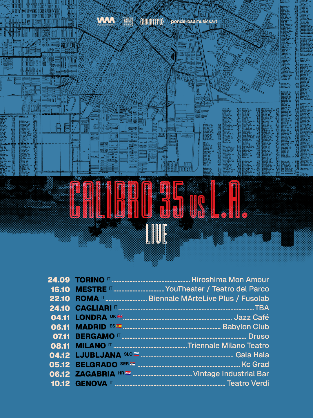 locandina calibro35 tour 2026