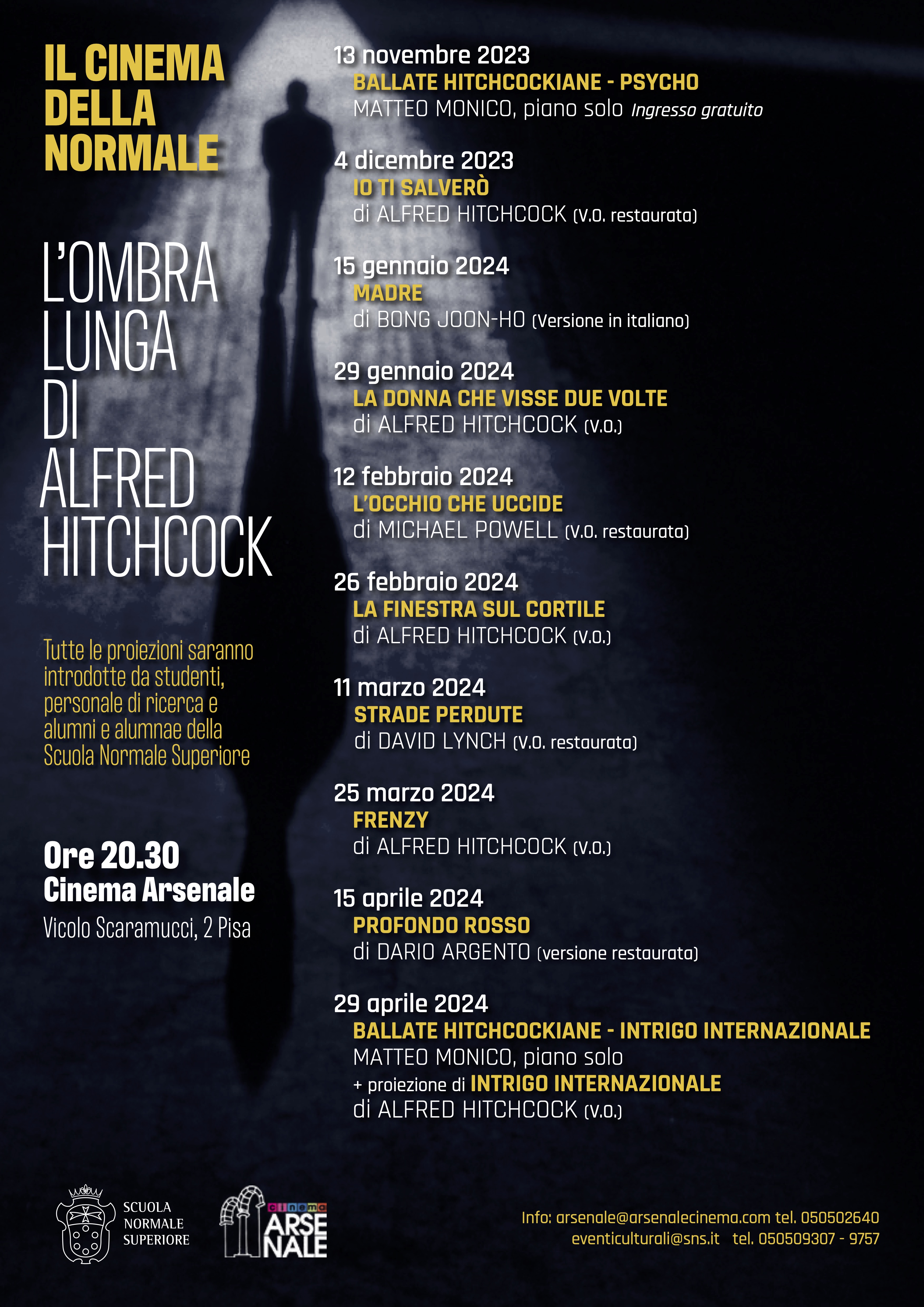 locandina cinema arsenale alfred hitchcock