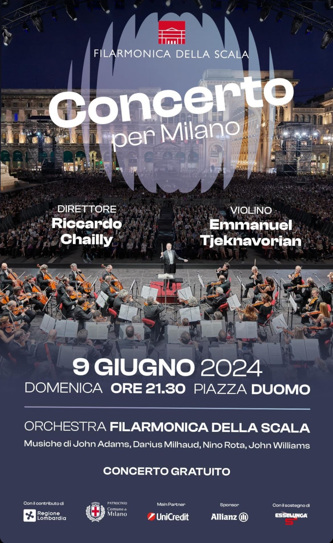 locandina concerto duomo chailly williams