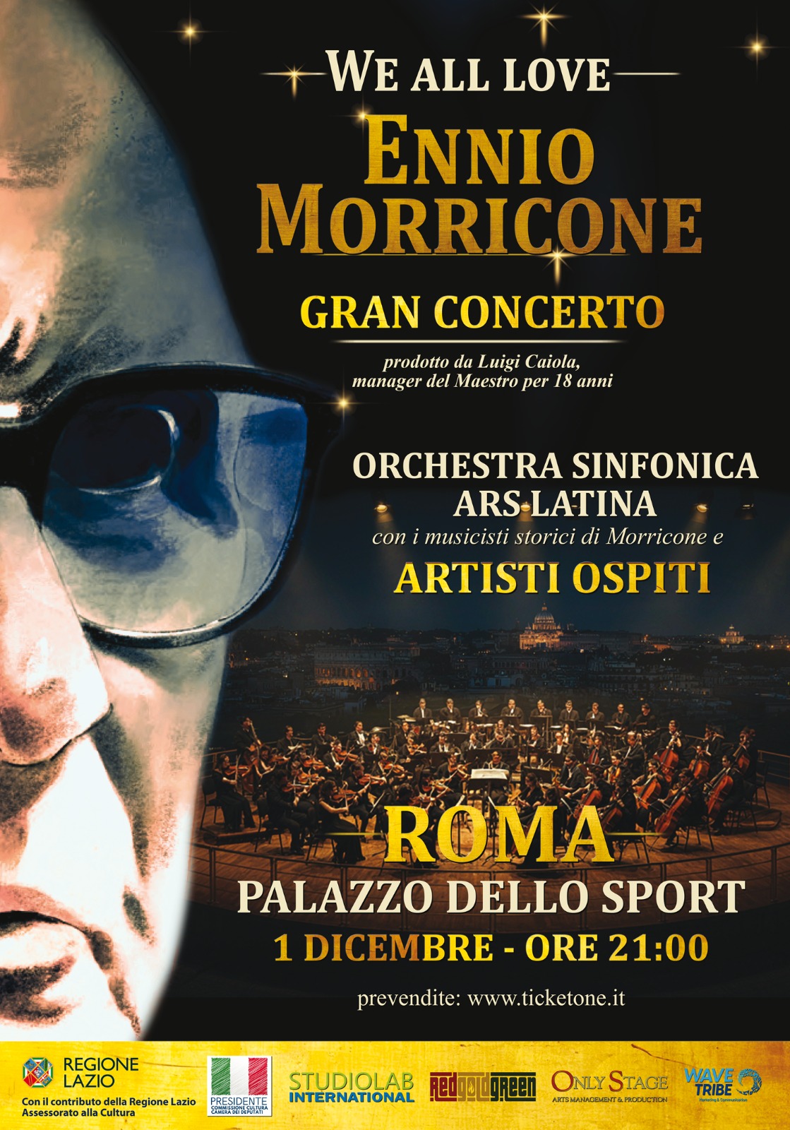 locandina concerto we all love ennio morricone roma 2026