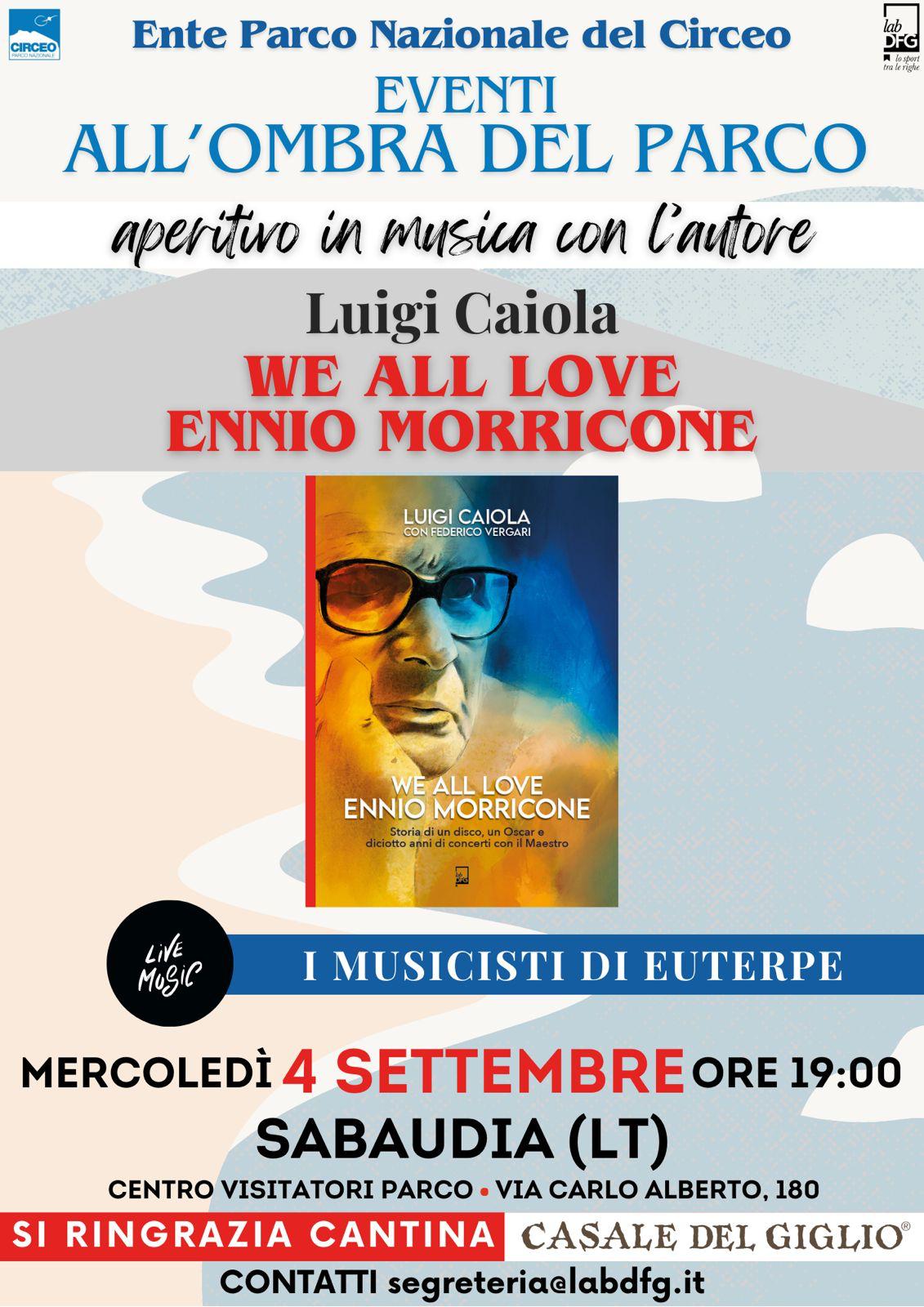 locandina luigi caiola libro presentazione morricone