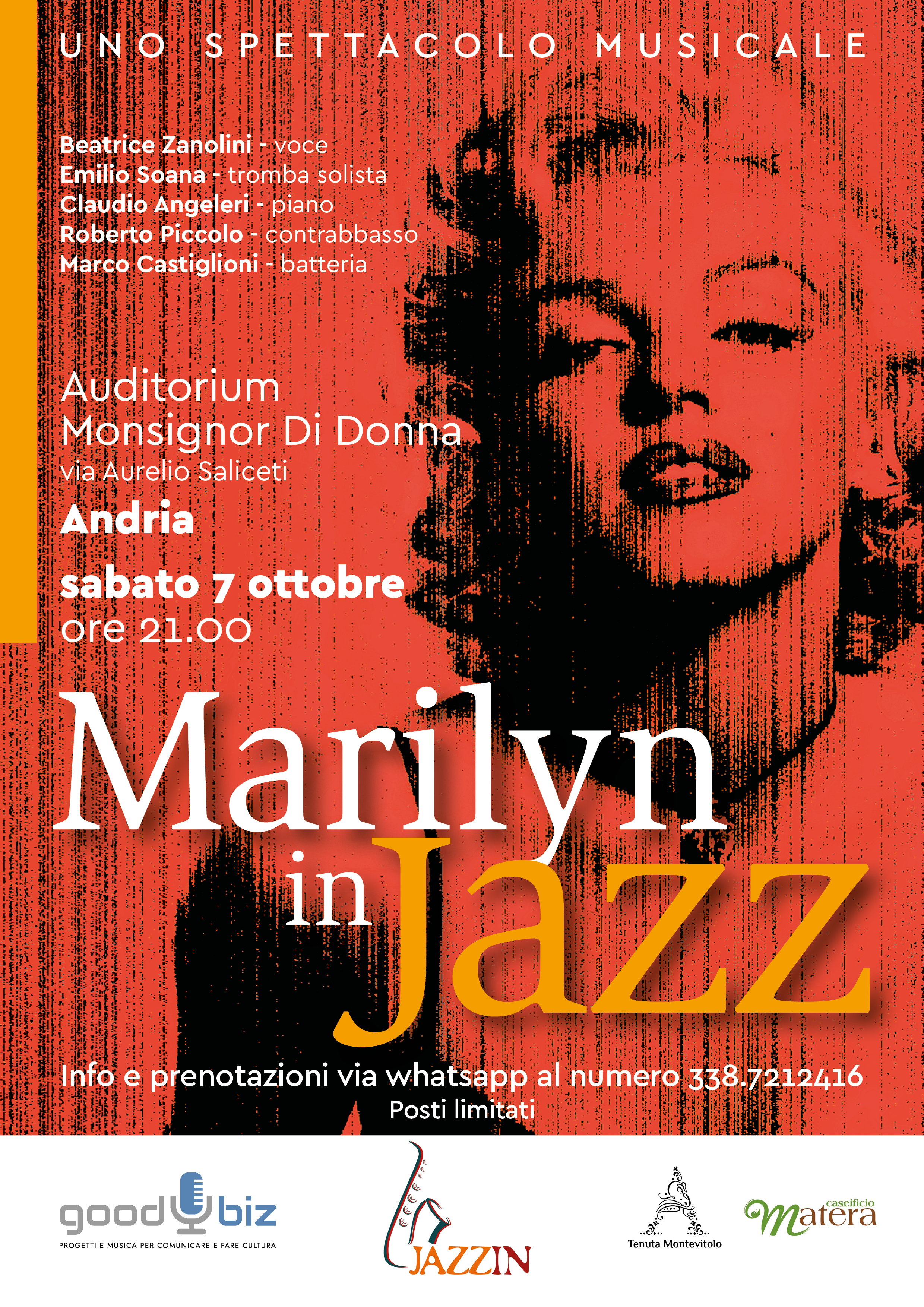 locandina marilyn jazz andria