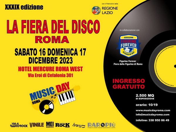 locandina music day roma dicembre 2023
