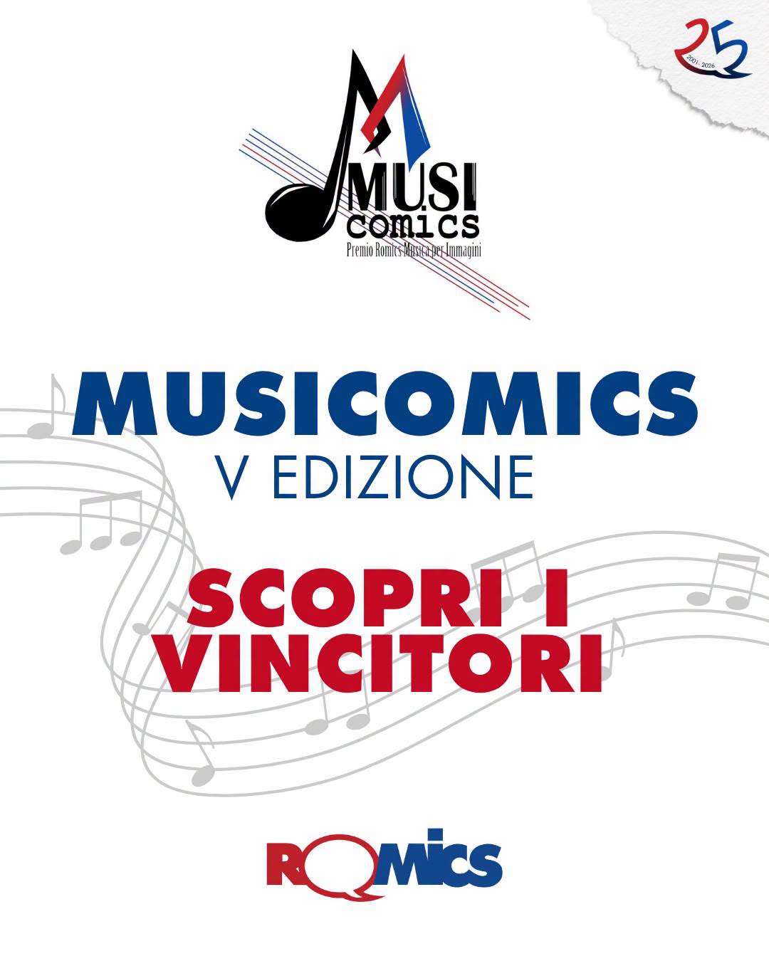 ColonneSonore.Net locandina musicomics 2026 vincitori nuovi 1