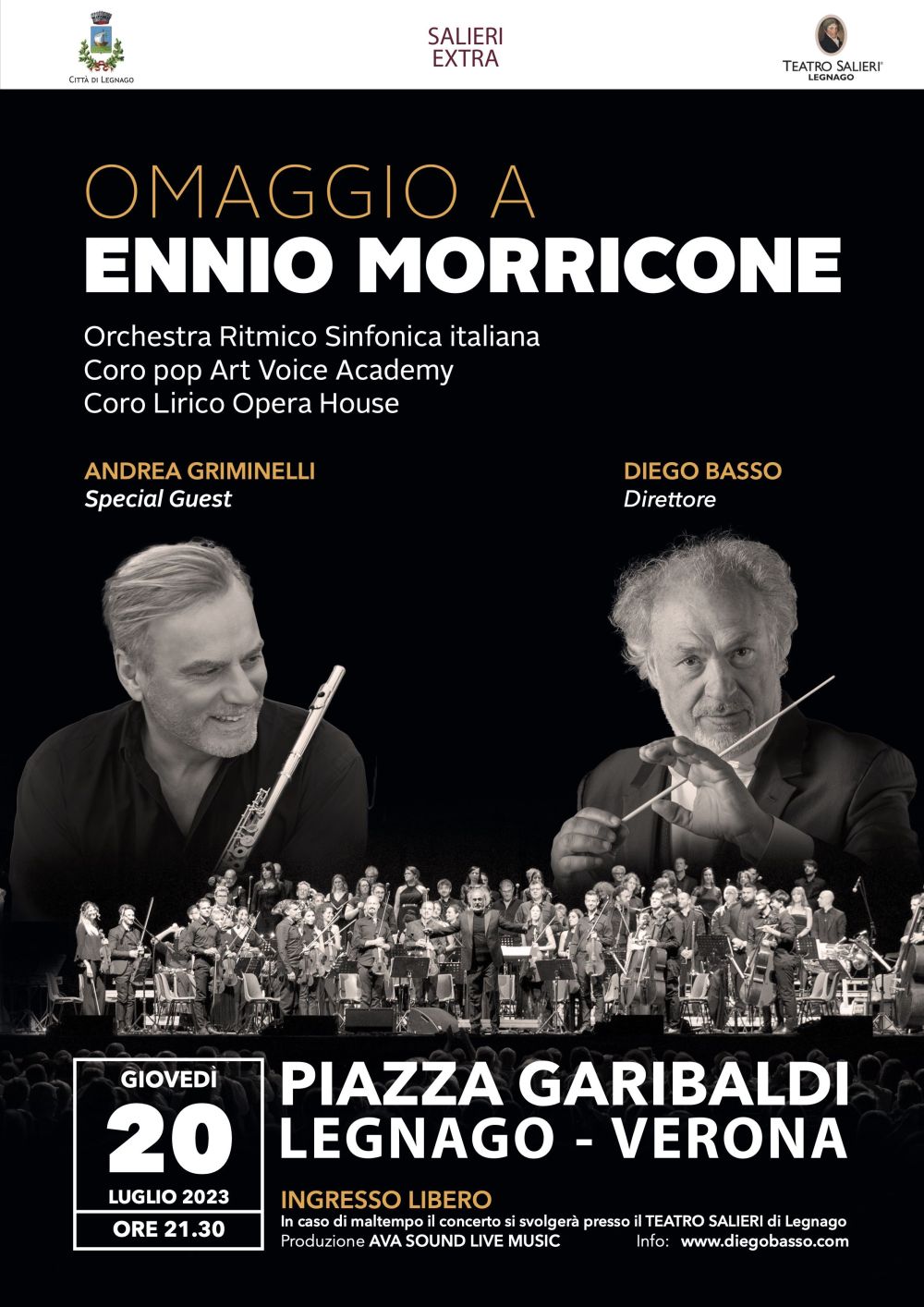locandina omaggio morricone diego basso