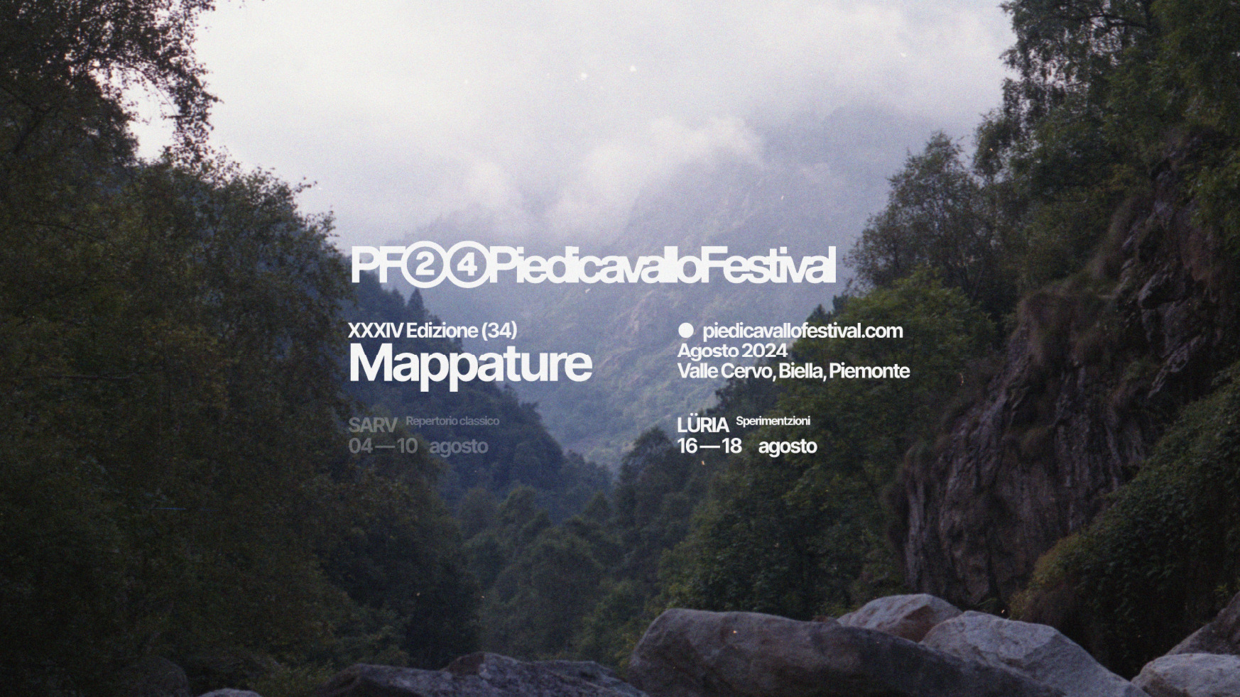 locandina piedicavallo festival luria 2024