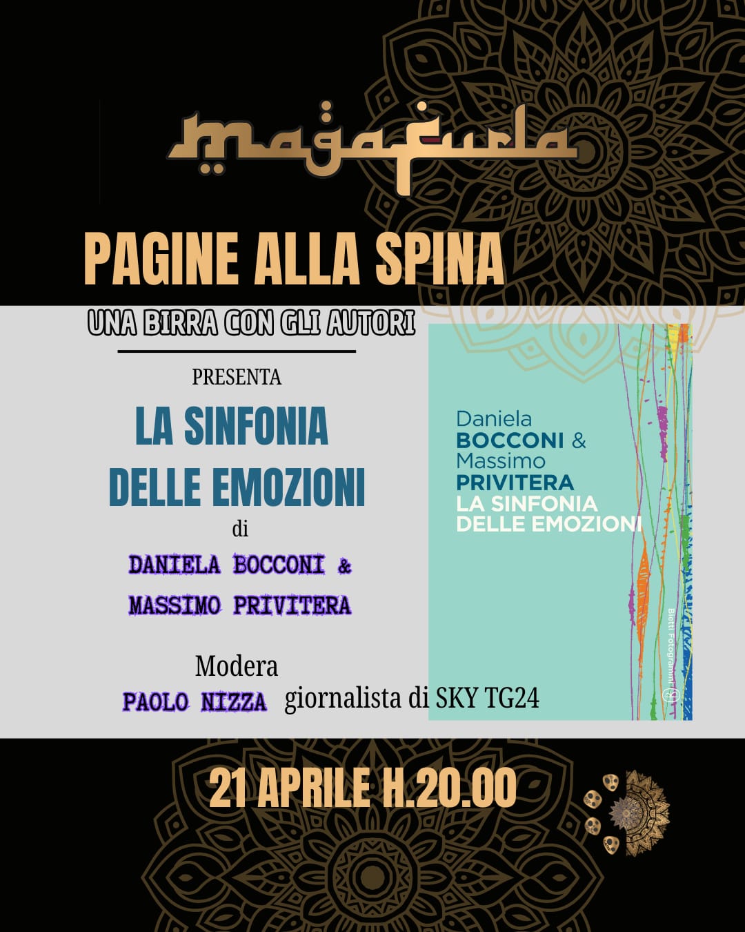 ColonneSonore.Net locandina presentazione libro sinfonia delle emozioni maga furla
