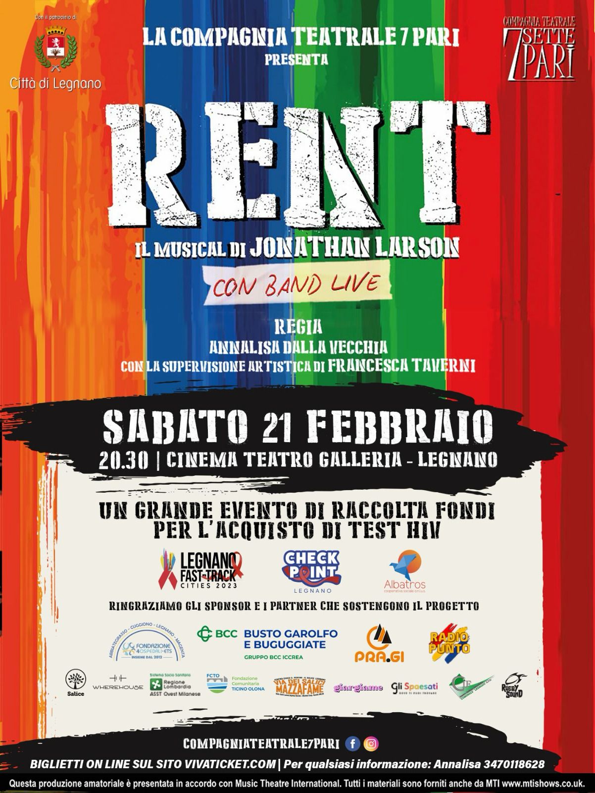 ColonneSonore.Net locandina rent musical lugano