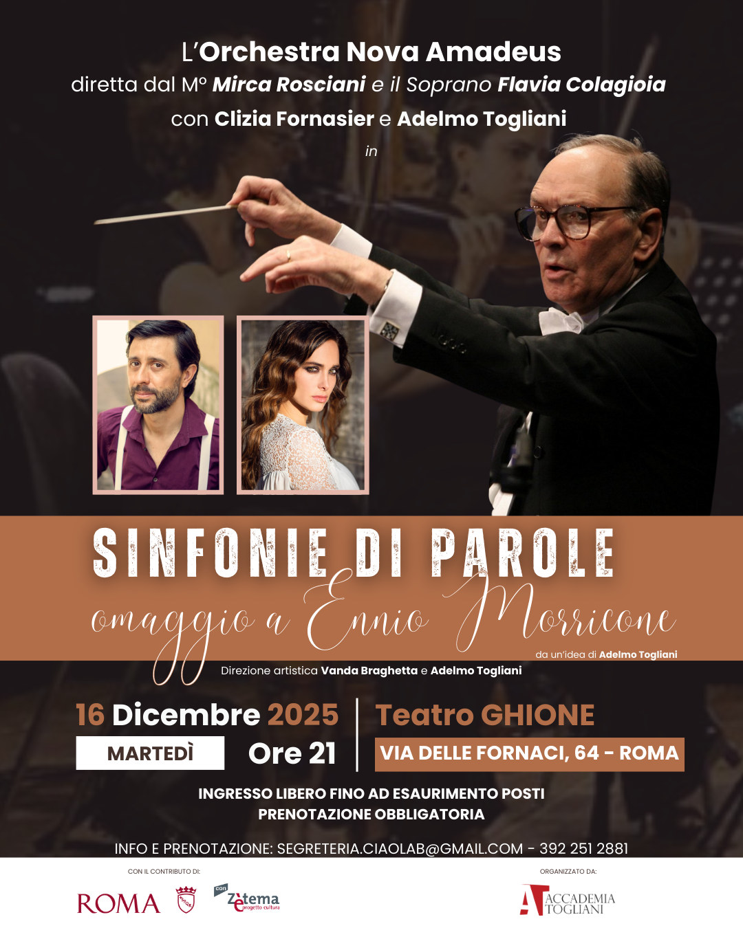 locandina sinfone di parole morricone