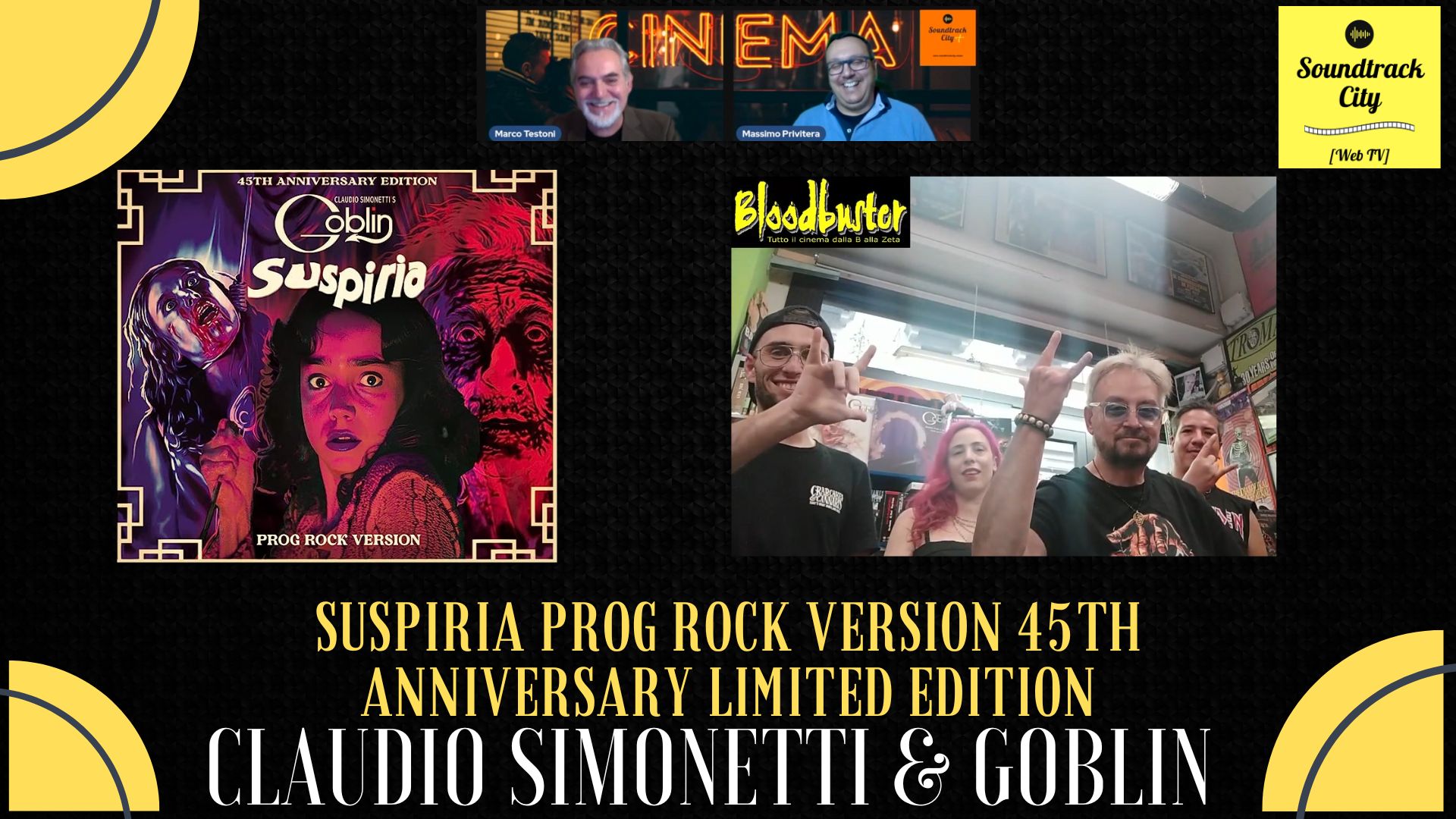 locandina soundtrack city claudio simonetti goblin suspiria