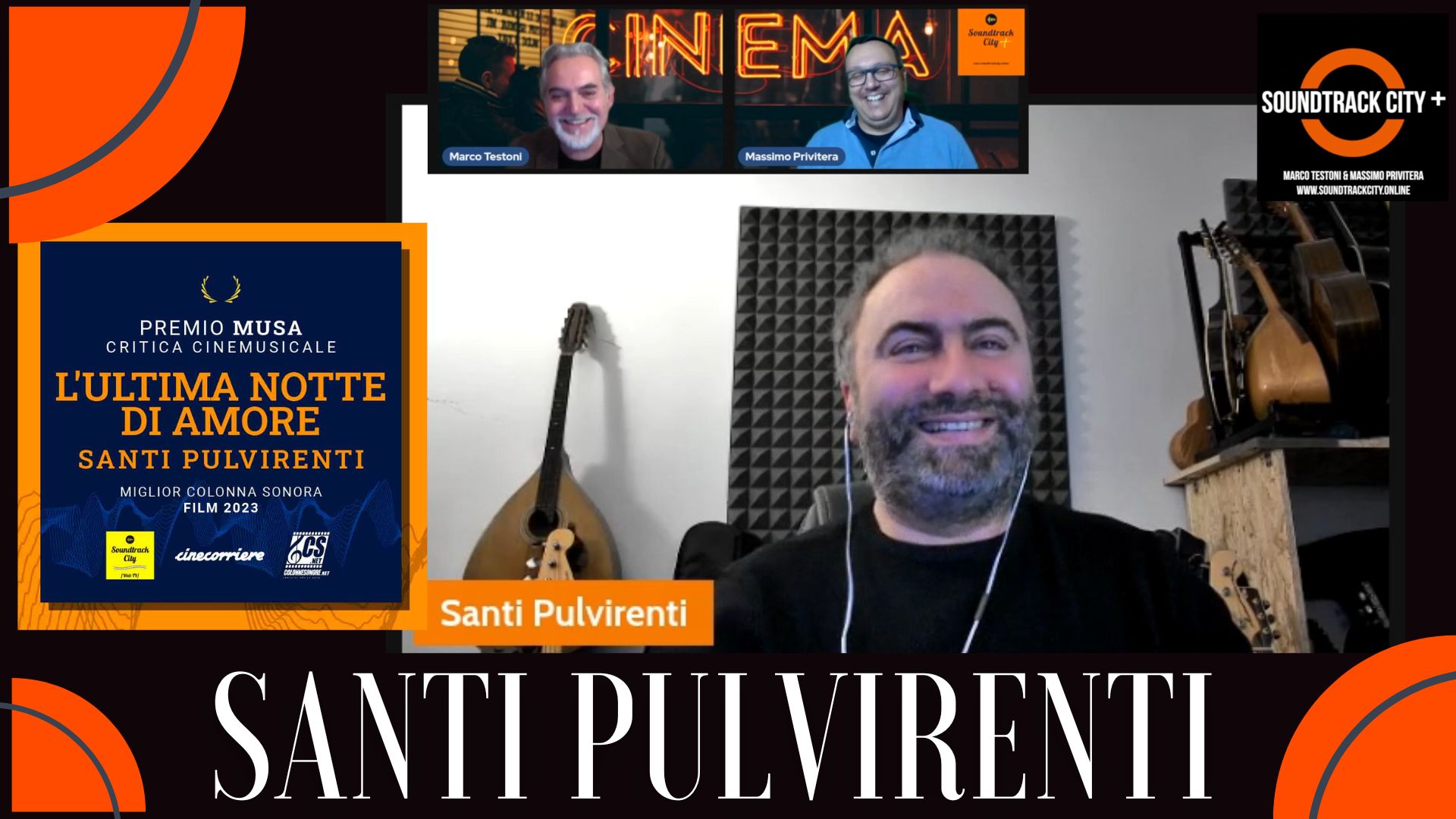 locandina soundtrack city plus santi pulvirenti premio musa