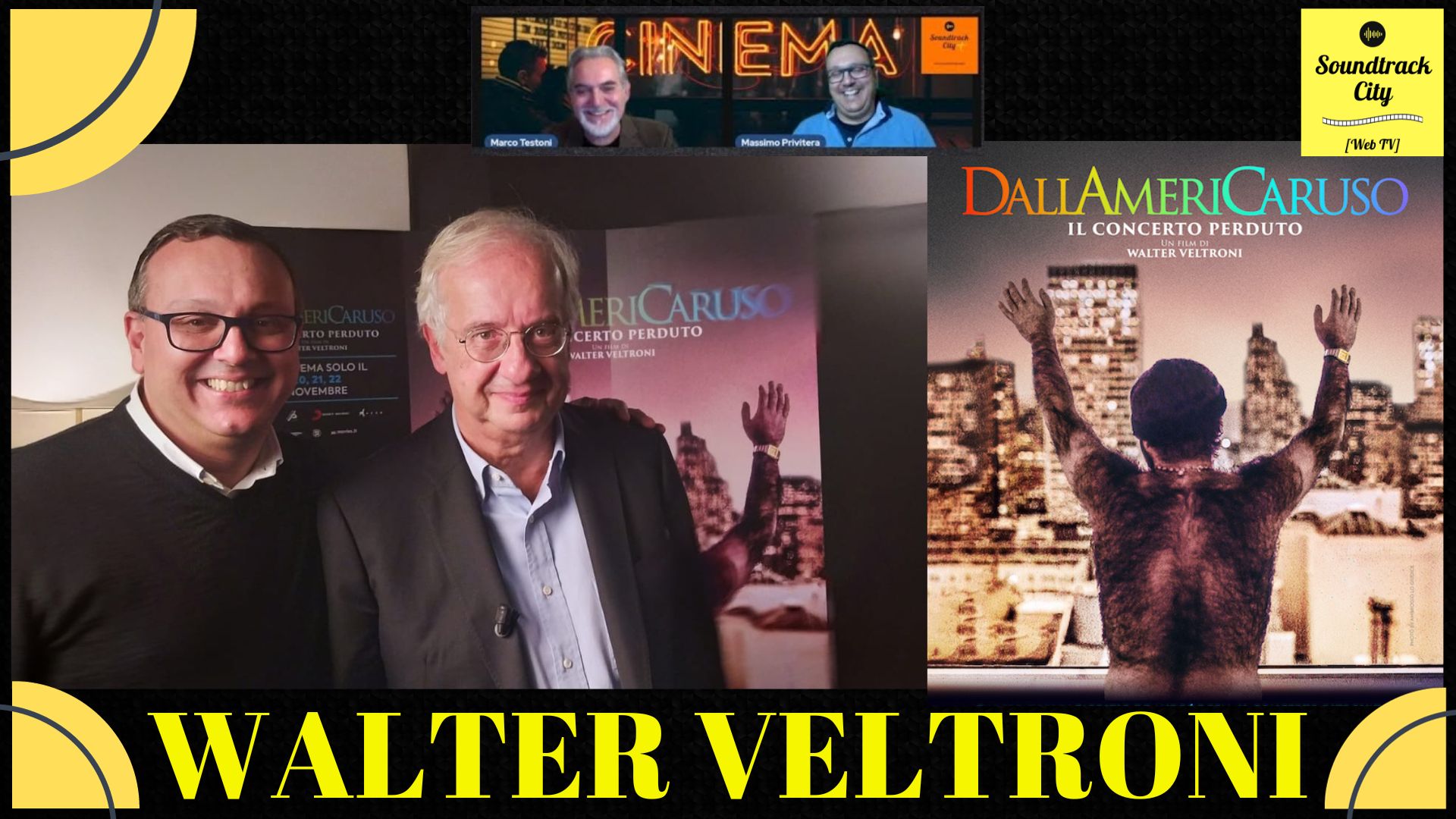 locandina soundtrack city walter veltroni lucio dalla