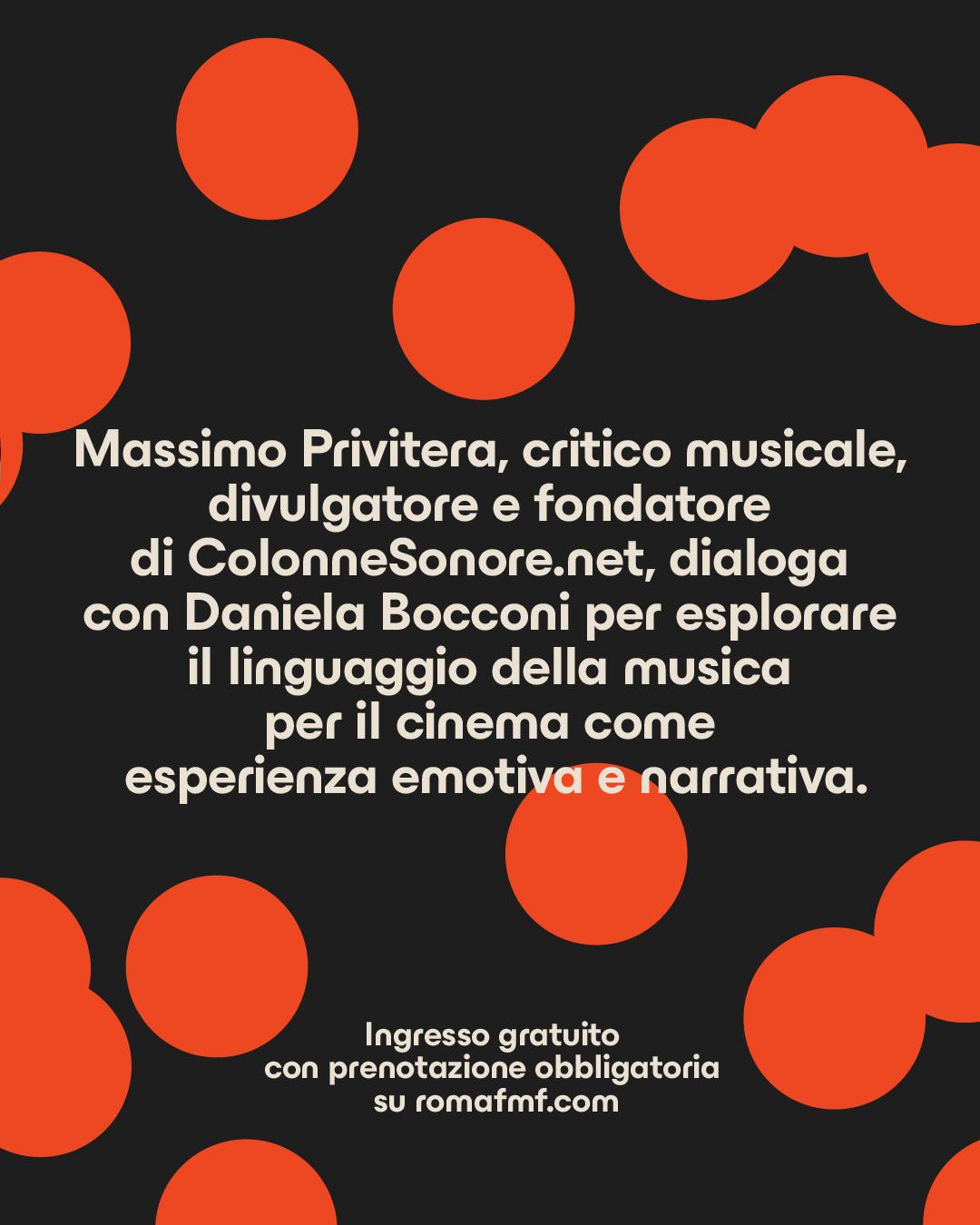 ColonneSonore.Net locandina talk privitera bocconi rfmf 2026 2