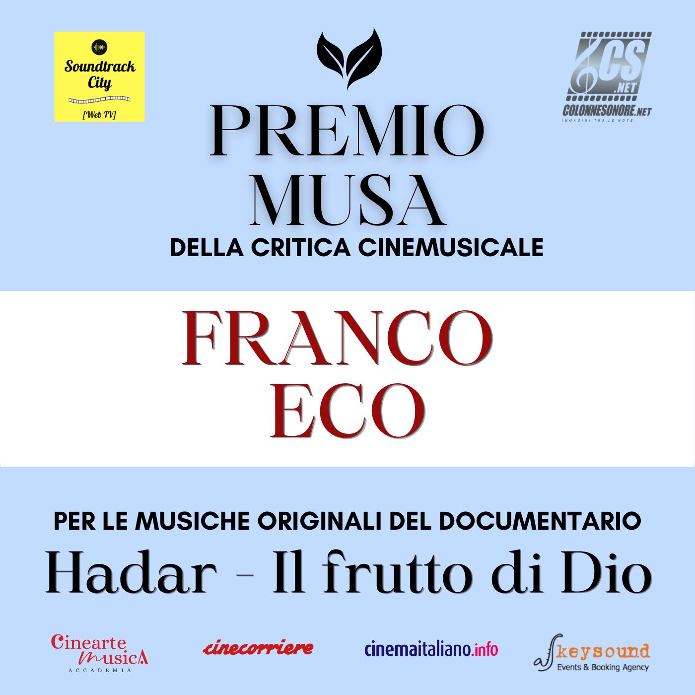 ColonneSonore.Net logo premio musa 2026 vincitori eco