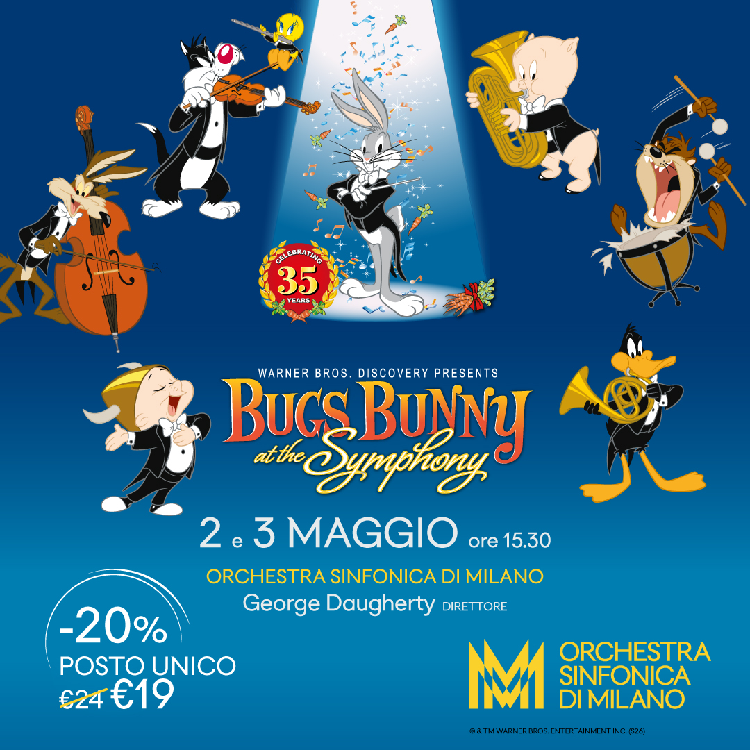 ColonneSonore.Net locandina bugs bunny concerto 2026 sconto rivistaCS 3